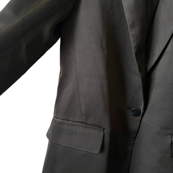 Joie Black Shiny Boyfriend Relaxed Fit Blazer Jacket Women’s Size 2 - Picture 5 of 10